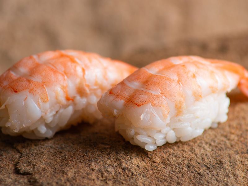 Sashimi Shrimp Sushi
