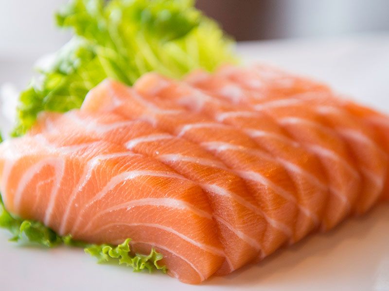 Sashimi Salmon Saki