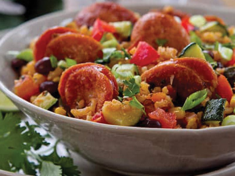 Oriental Sausage Bowl