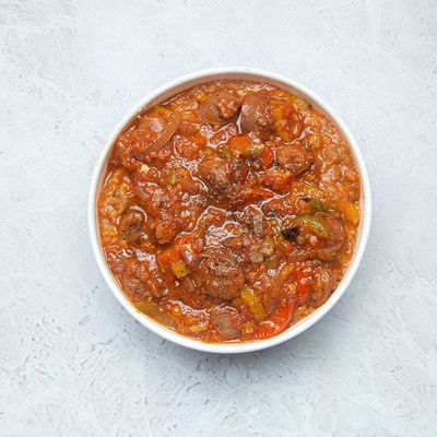 Foul and beef dish