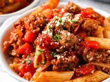Oriental Sausage Pasta Casserole