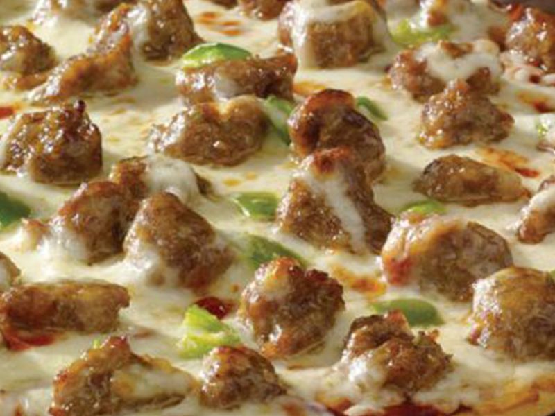 Oriental Sausage Pizza