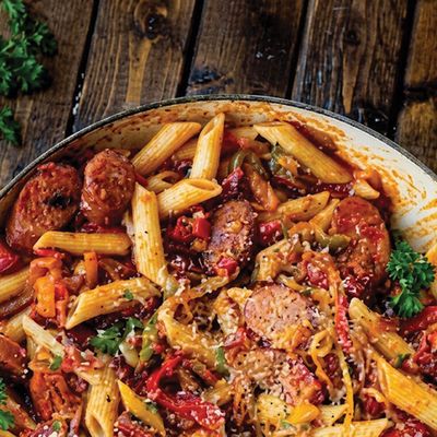 Sausage Red Sauce Pasta