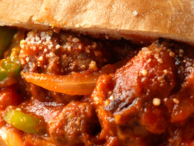 Oriental Sausage With Pomegranate Molasses Sandwich