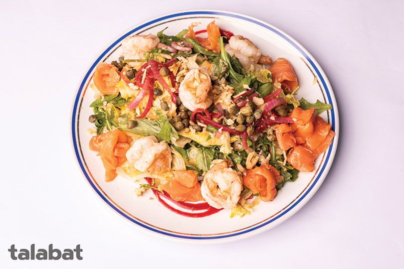 Scampi Salmon Salad