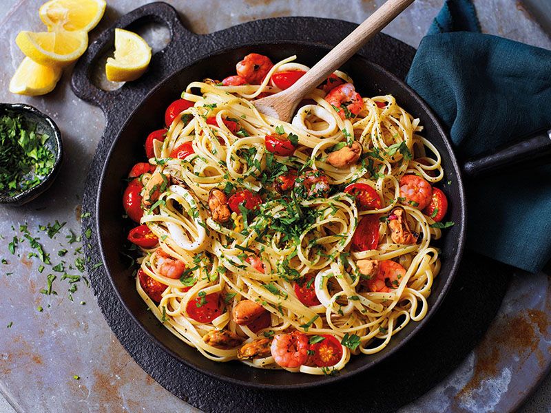 Seafood Linguine Pasta