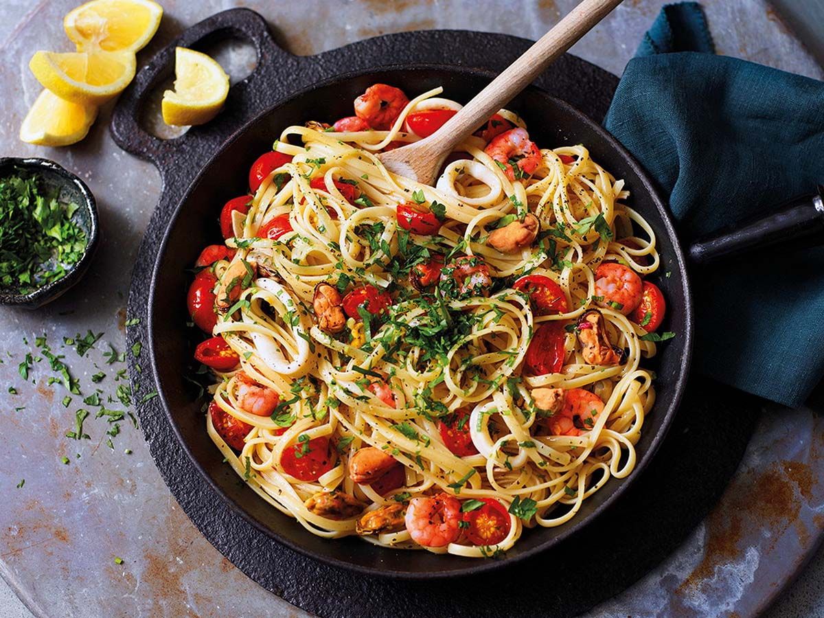 Seafood Linguini Pasta
