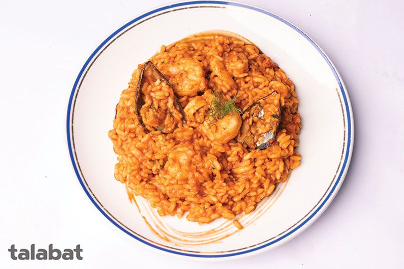 Red Seafood Risotto