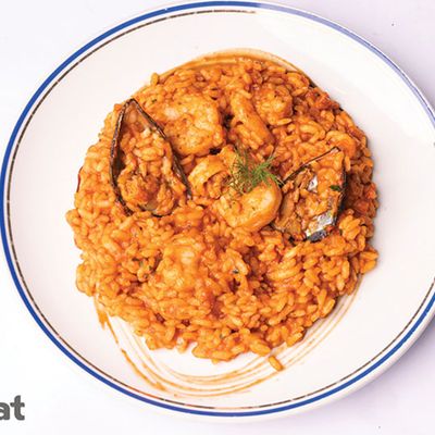 Red Seafood Risotto