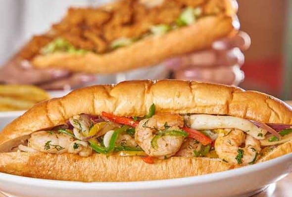 Sandwich Grilled seafood
