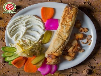 Chicken Shawerma With Mozzarella Cheese Sandwich