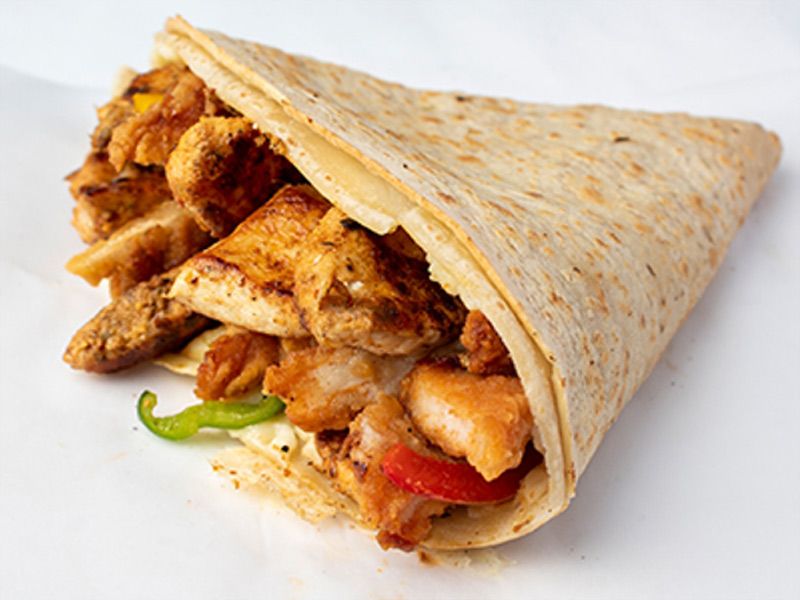 Shish Tawook With Chicken Pane Crepe
