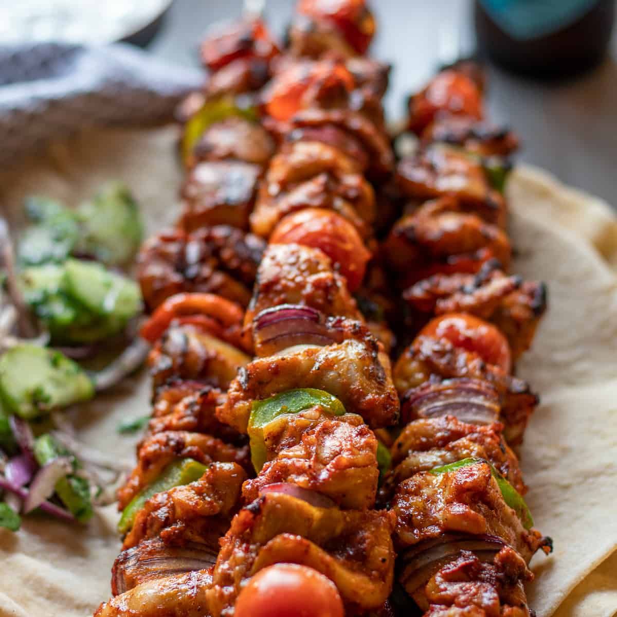Oven Baked Basmati Rice With Shish Tawook