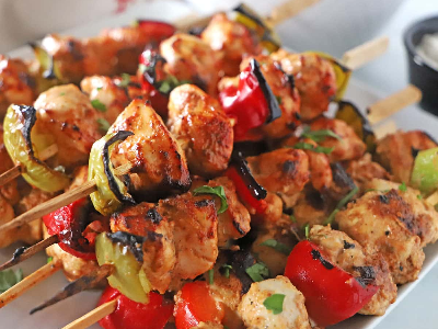 Half Charcoal Grilled Shish Chicken With Rice