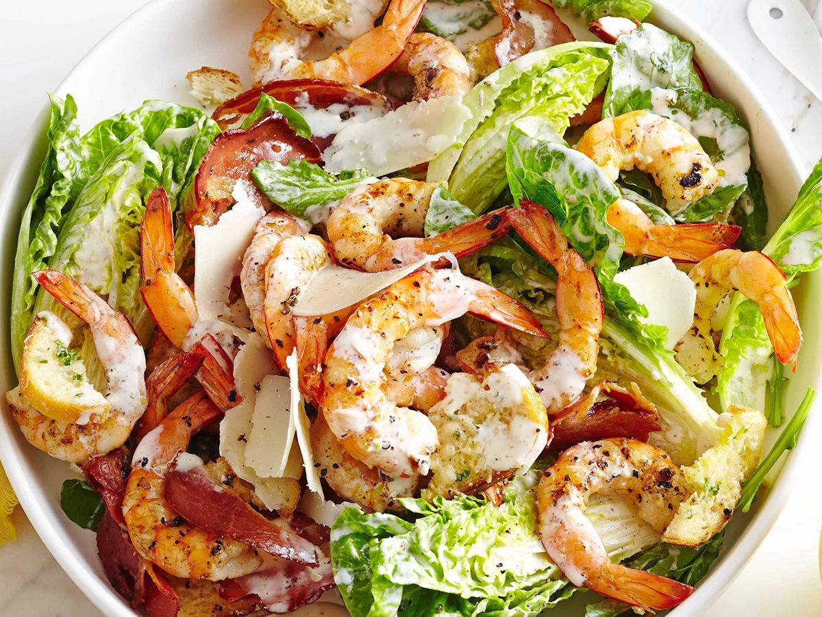 caesar shrimp salad