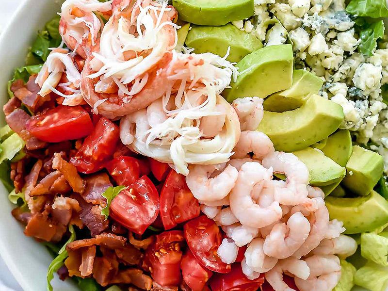 Shrimp With Crab Salad