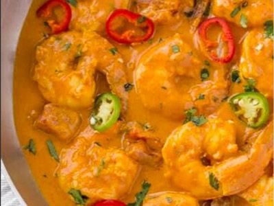 Curry Shrimp Platter