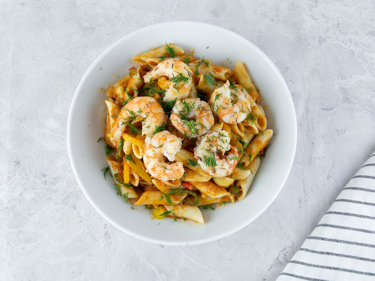 Shrimp pasta