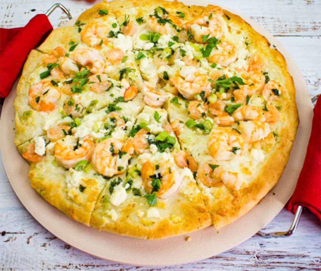 Shrimp pizza