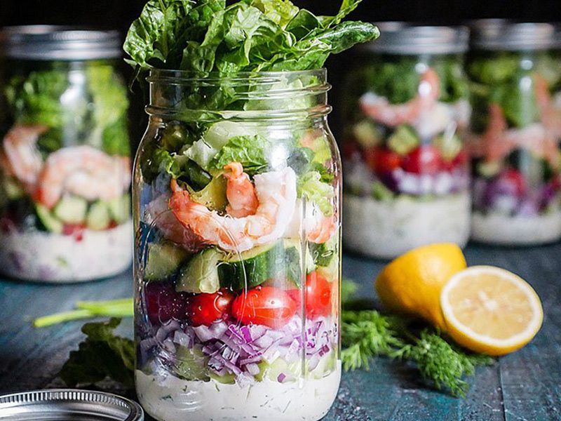 Shrimp Salad Jar