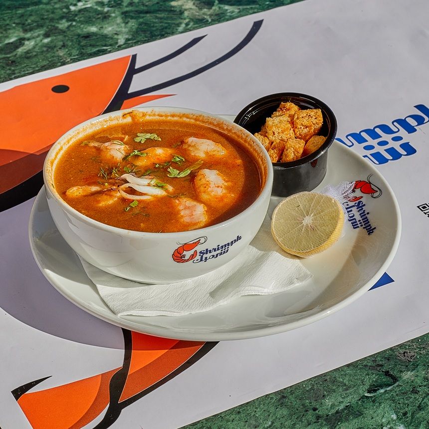 Seafood soup red sauce