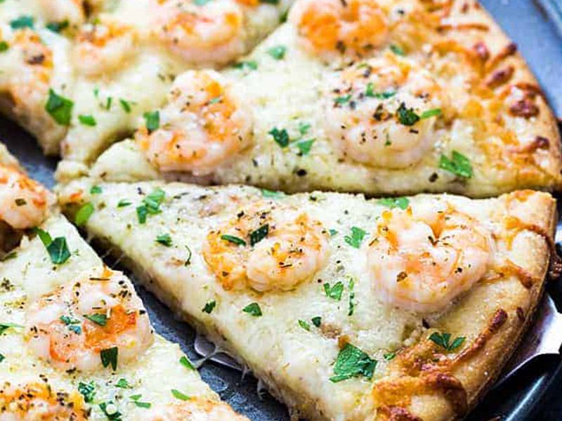 Grilled Shrimp Italian Pizza