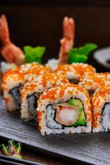 Shrimp Tempura With Cheese Roll