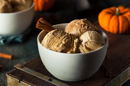 Plain Pumpkin With Ice Cream