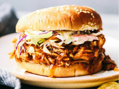 Bbq Beef Chicken Burger Sandwich