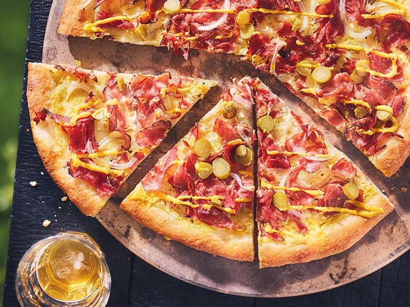 Smoked Beef And Chicken Pizza