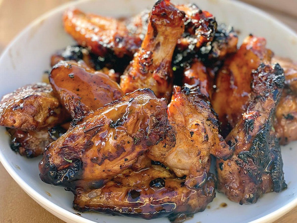 Smoked grilled and crunchy chicken