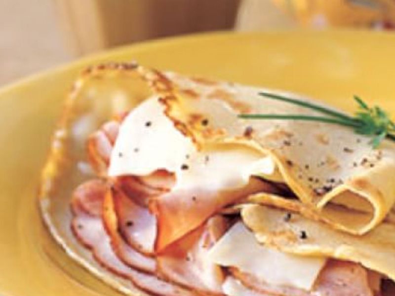 Smoked Turkey And Cheese Crepe