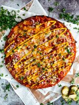 Smoked smoked pizza