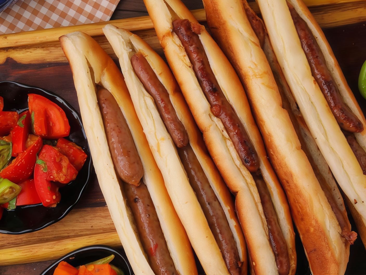 Oriental Sausage Sandwich