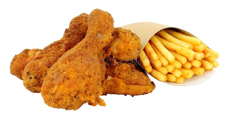 French fries with chicken and roquefort cheese