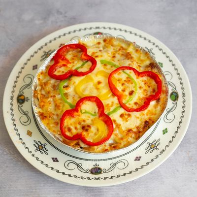 Meat Spaghetti With Mozzarella