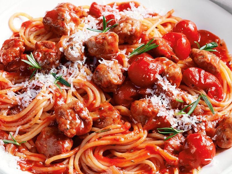 Oriental Sausage Spaghetti