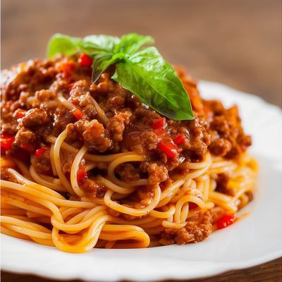 Spaghetti with Bolognese sauce