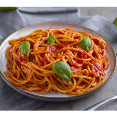 Spaghetti pasta with sauce