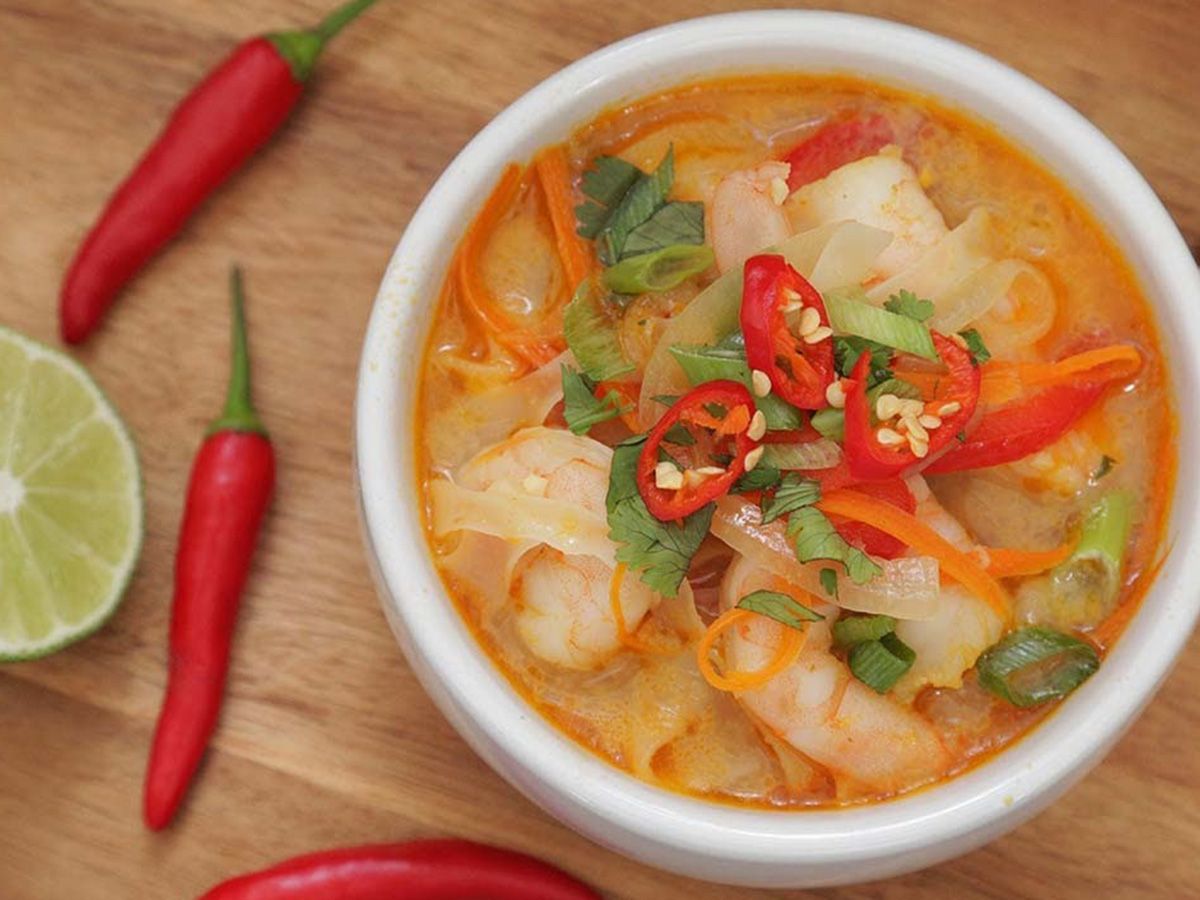 spicy thai shrimps Soup