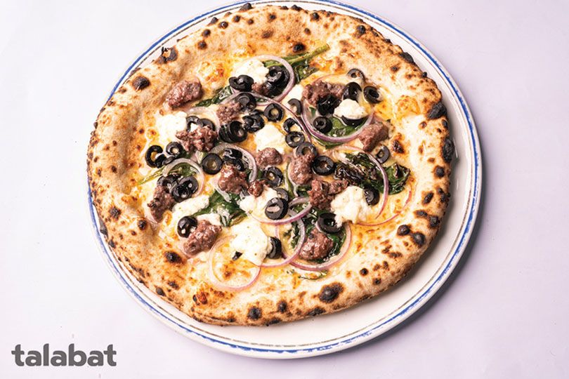 Spinach Di Capra Pizza