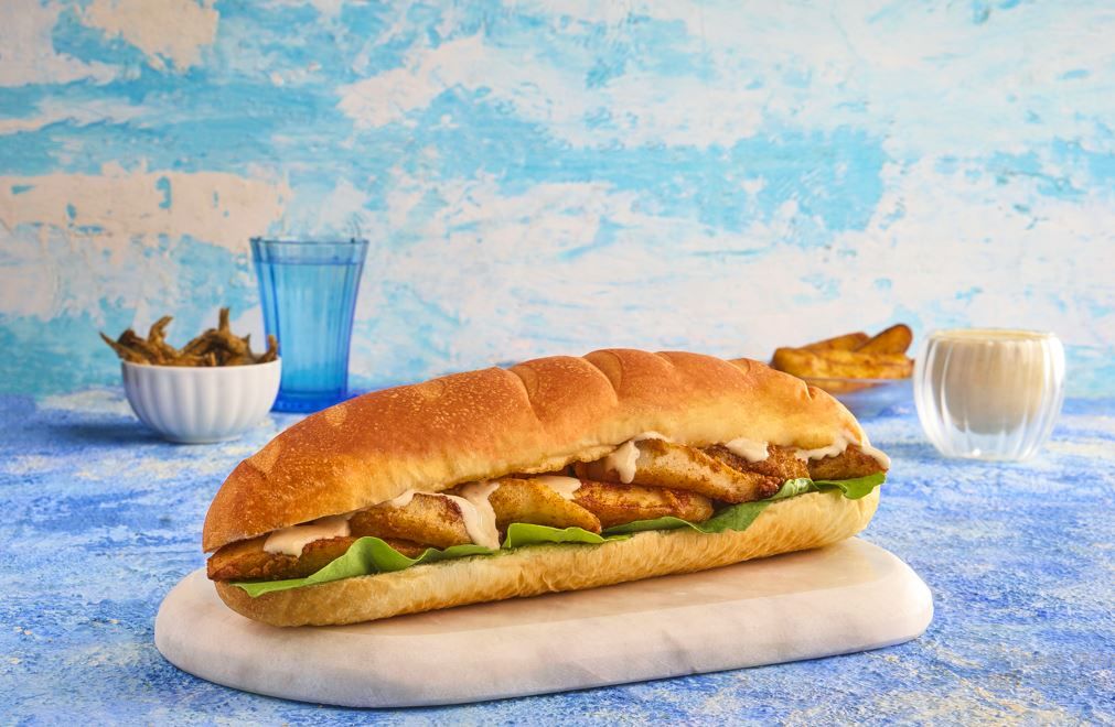 Fried squid sandwich