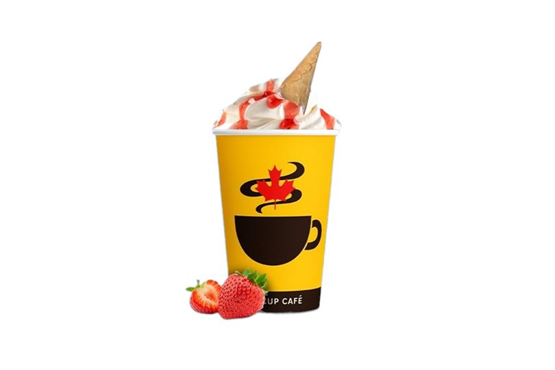 Strawberry hot chocolate