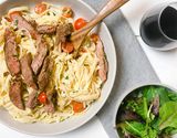 Steak Fettuccine Pasta