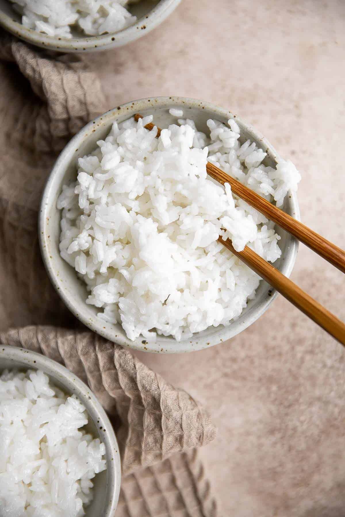 steamed rice