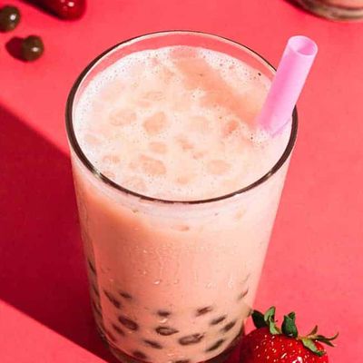Strawberry Boba Soda