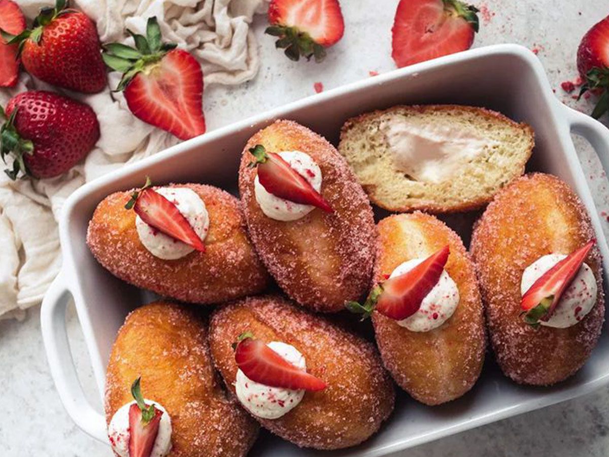 Strawberry Cheesecake Donuts