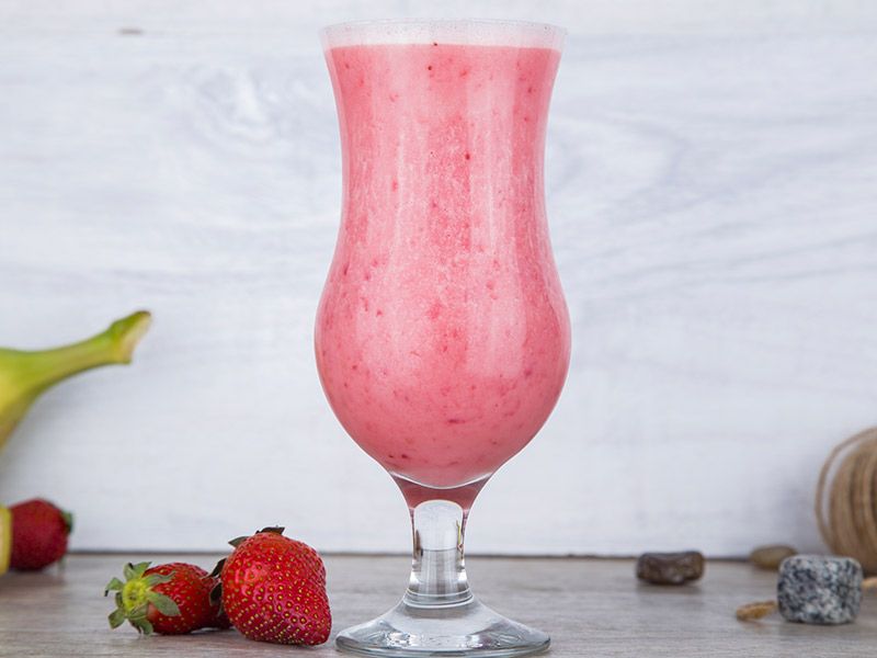 Strawberry With Coconut Juice