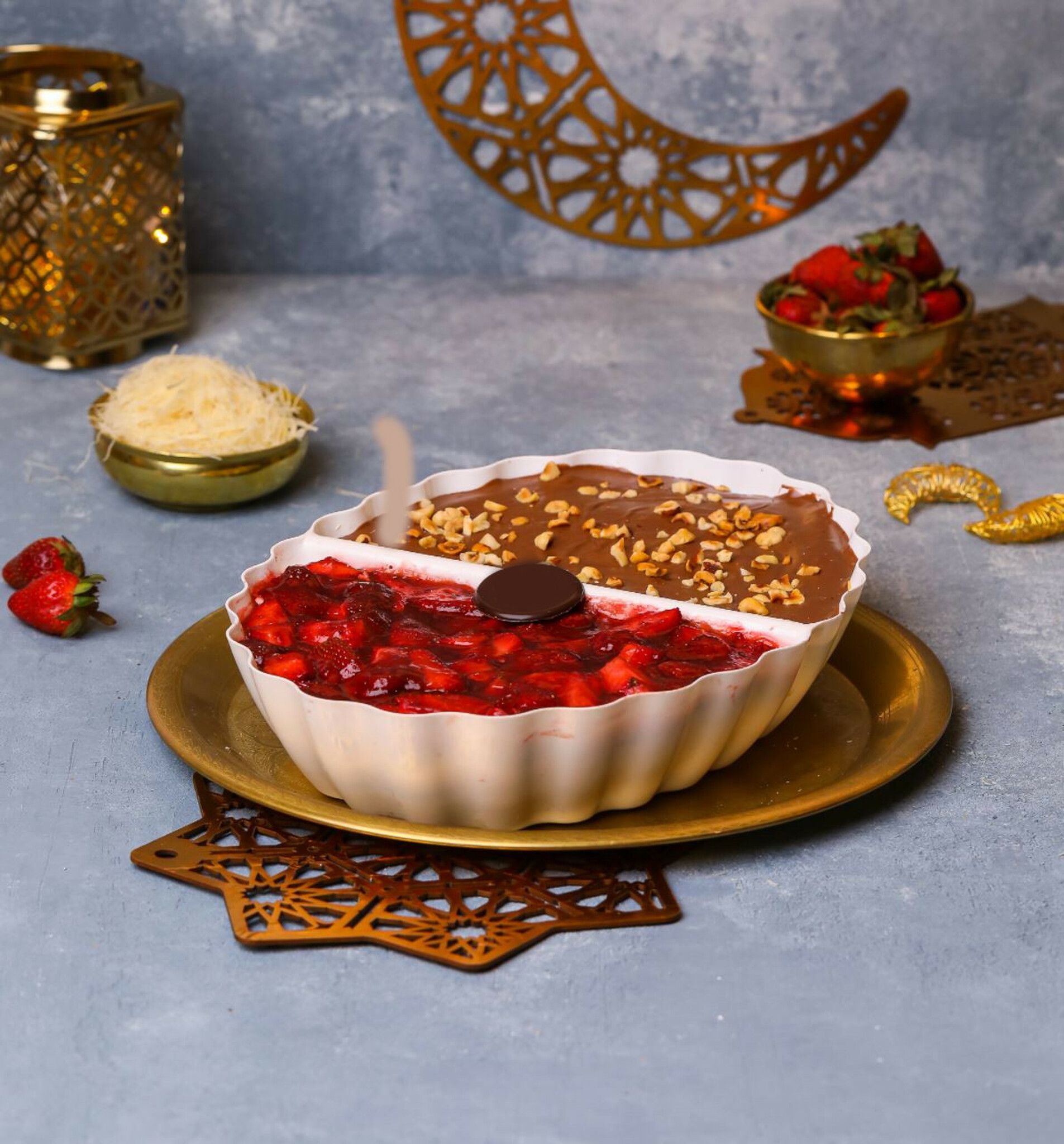strawberry konafa