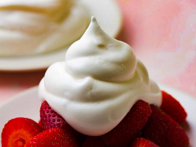 Strawberry With Freshly Whipped